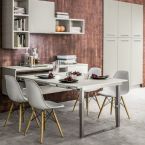 Cucina oriente laminato effetto cemento legno naturale  penisola estraibile sconto promozione offerta Sicilia